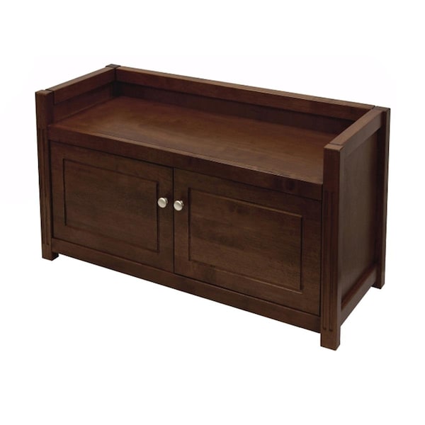 Doba-Bnt Antique Walnut Beechwood BENCH WITH STORAGE SA143677 - main